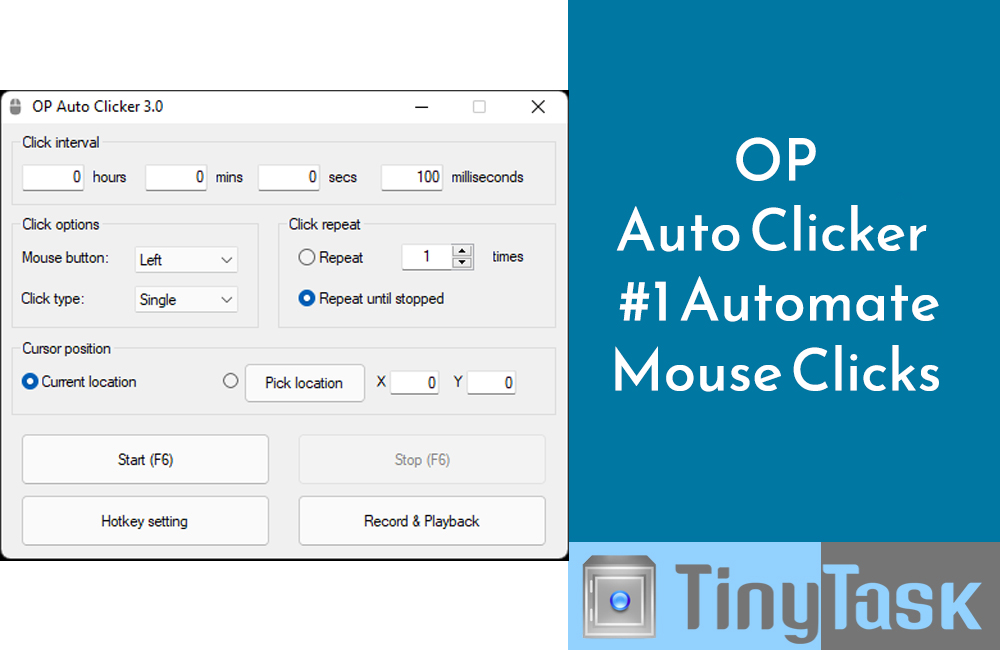 OP Auto Clicker – #1 Automate Mouse Clicks